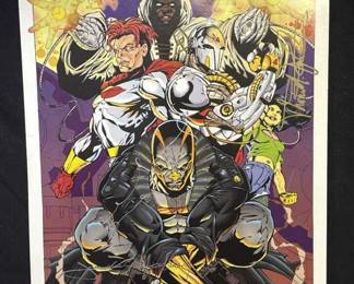 Lot # : 393z - Autographed Machineworks Motown lithograph
