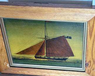 Lot # : 720m - 19th Century glass painting
