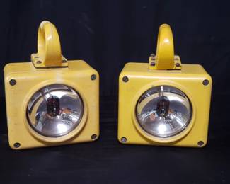 Lot # : 387 - Pair of Lastship Dunkirk lights movie prop
