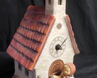 Lot # : 438 - Hummel Goebel "Chapel Time" clock figurine
