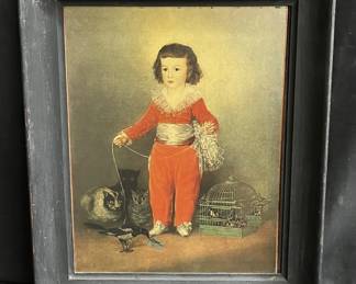 Lot # : 459 - Goya Framed Print of Boy in Red
