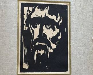 Lot # : 700m - Emil Nolde "Der Prophet" woodcut print
