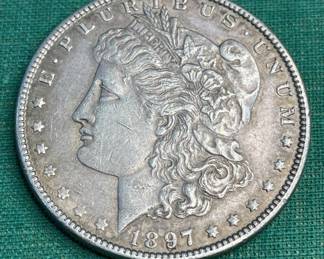 Lot # : 305z - 1897 Morgan silver dollar

