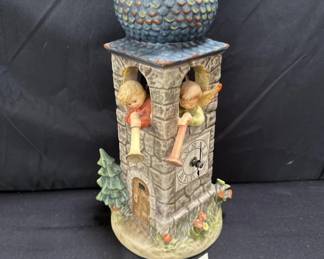 Lot # : 435 - Vintage Goebel Hummel porcelain clock tower
