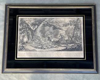 Lot # : 421z - Framed Vintage German engraving
