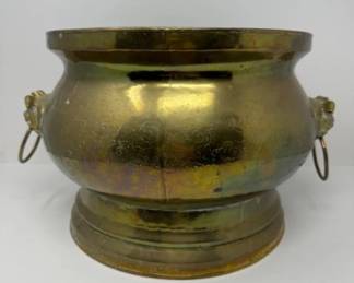 Large Brass Foo Dog Hibachi	