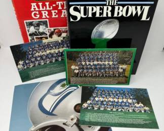 Vintage NFL Super Bowl Memorabilia: Signed Cards, Poster, & More	