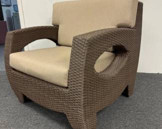 Sunbrella Wicker Armchair w/ Cushions	