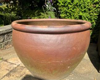 Massive Pottery Jar w/ Rustic Glaze	