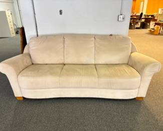 Three-Seater Upholstered Couch w/ Rolled Arms	