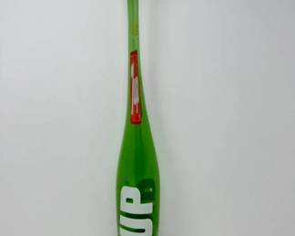 Vintage Boardwalk Souvenir 7UP Blown Stretched Art Glass Bottle	