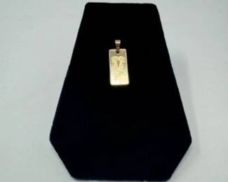14K Gold Gemini Zodiac Pendant, Australian Made (Approx. 2.7g)	