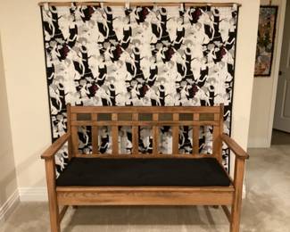 Wood bench _Quilt