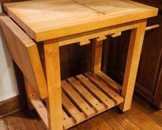 Portable Butcher Block Island