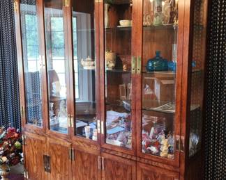 Henredon Scene One China Cabinet (65” L x 15” W x 82” H)