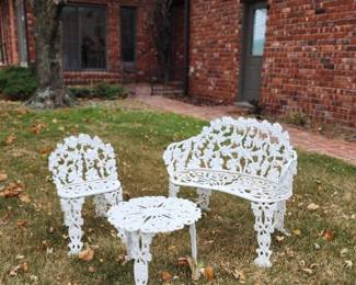 Victorian Cast Iron Garden Settee (Originally from Vernon County’s own Wight Family Estate)