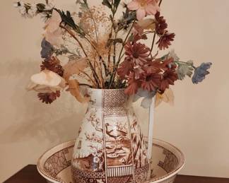 Victorian Wash Bowl & Pitcher