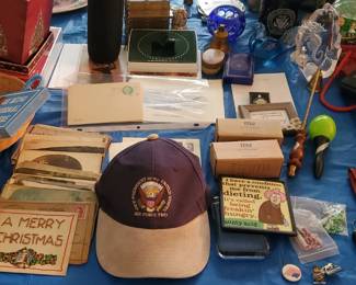 Air Force One swag! Hats, playing cards, match book, napkins...