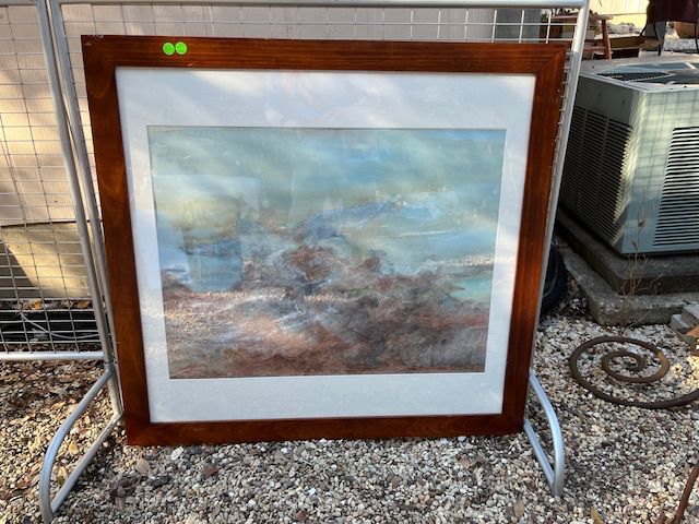 Fabulous mixed media by Annis Allen, known and listed Texas Artist. ALL PAINTINGS 50% OFF TOMORROW!