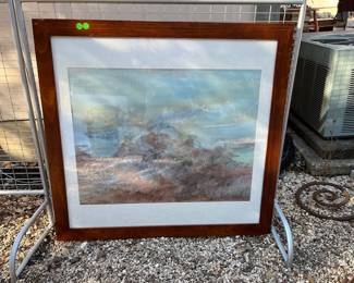 Fabulous mixed media by Annis Allen, known and listed Texas Artist. ALL PAINTINGS 50% OFF TOMORROW!