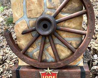 Another Lone Star Beer sign...the broken wheel. It is also complete.