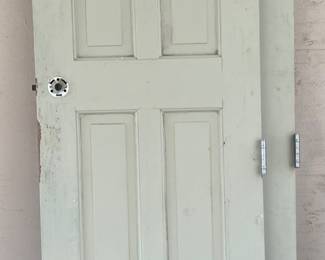 Standard height doors, two matching.