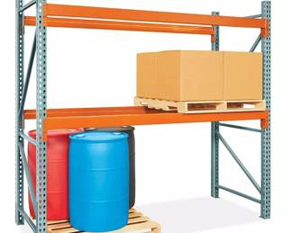 Warehouse storage shelving