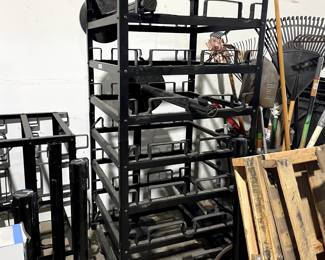 stanchion storage rack