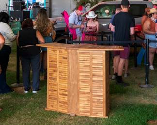 Collapsable tiki bar