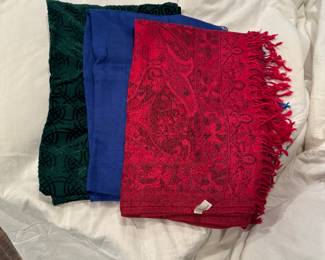 Beautiful Pashmina scarves.