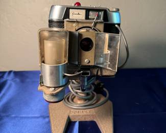 Vintage Franka camera on a stand