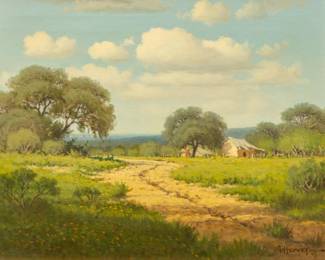 G. Gerald Harvey Jones Harvey, Morning Shadows, 1965, oil on canvas