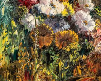 Jose VivesAtsara, Wild Flowers, 1993, oil on canvas