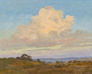 Bill Zaner (Texas, 1930-2015), "In the Evening", 2005, oil on masonite