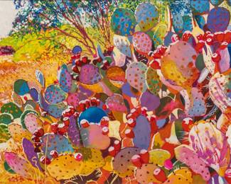 Janet Eager Krueger Texas, b. 1952, Arco Iris, watercolor and gouache