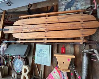 Antique snow sled