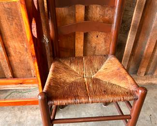 Cane bottom chair