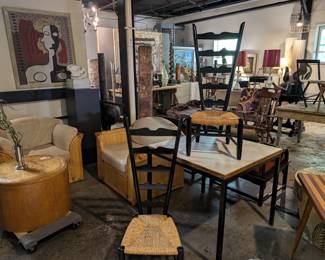 Pair Black Lacquered Fireside Chairs - Gio Ponti