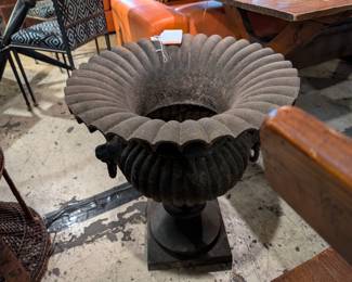 19th Century Large Cast iron Garden Urn