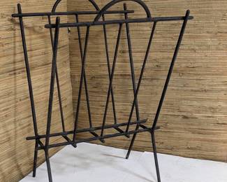 1950's Iron Magazine Rack
