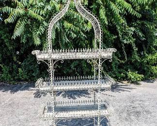 1940's 3 Tier Iron Fernery