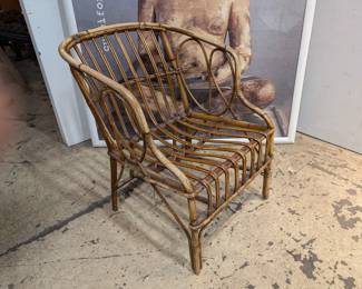 Franco Albini Style Rattan Chair