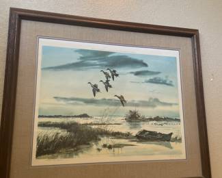 signed  limited edition  signed  well lnown listed artist 