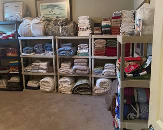 literally A WHOLE ROOM FOR LINENS !!