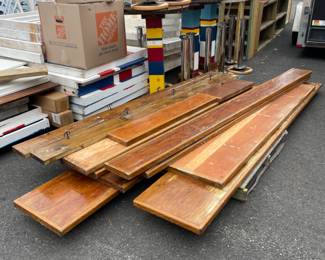 Finished wood planks 