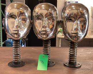 Mannequin chrome bobble heads
