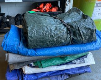Assorted tarps