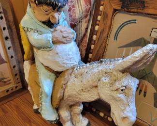 MCM sleeping mariachi on donkey figure