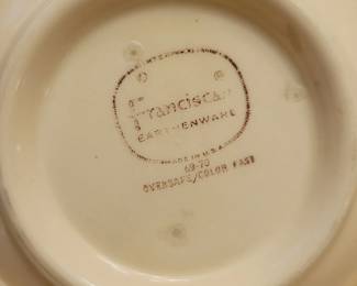 Franciscanware "apple" pattern china