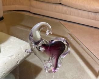 Elephant Art Glass